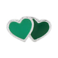 2Hearts Ohrring 1 stück versilbert - Green/Light Green