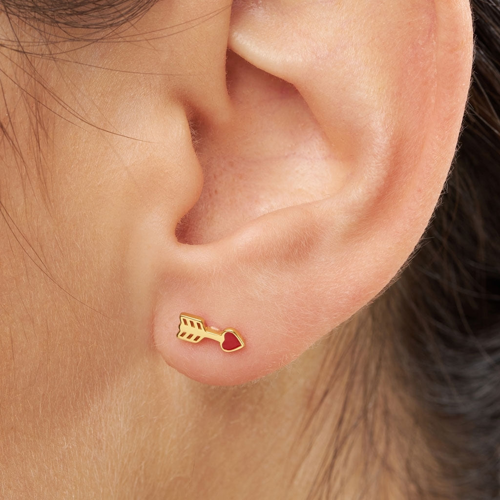 LULU Copenhagen Amor Ohrring 1 stück Ear stud, 1 pcs Vergoldet