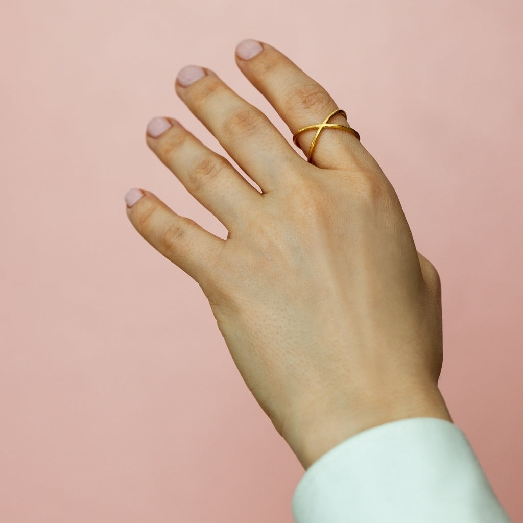 LULU Copenhagen Atom Ring - vergoldet Rings Vergoldet