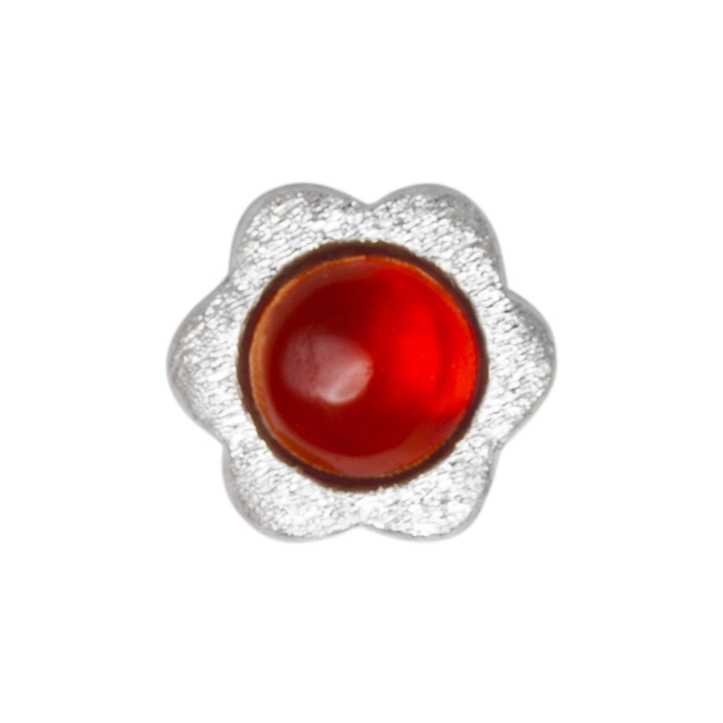 LULU Copenhagen Blomst Ohrring 1 stück Ear stud, 1 pcs Roter Achat