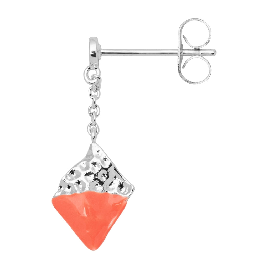 LULU Copenhagen Boheme Dipped Ohrring 1 stück Ear stud, 1 pcs Orange/Coral