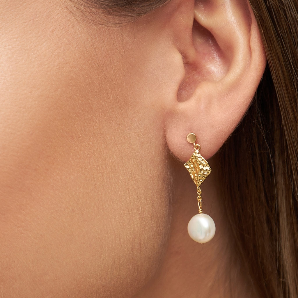 LULU Copenhagen Boheme Pearl Ohrring 1 stück Ear stud, 1 pcs Vergoldet