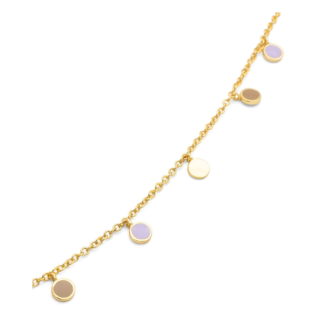 LULU Copenhagen Boho Halskette Necklaces Mocha Mousse/Purple