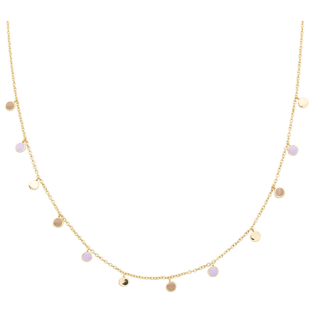 LULU Copenhagen Boho Halskette Necklaces Mocha Mousse/Purple