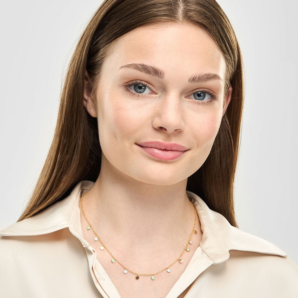 LULU Copenhagen Boho Halskette Necklaces Skyride Blue/Seasalt Green