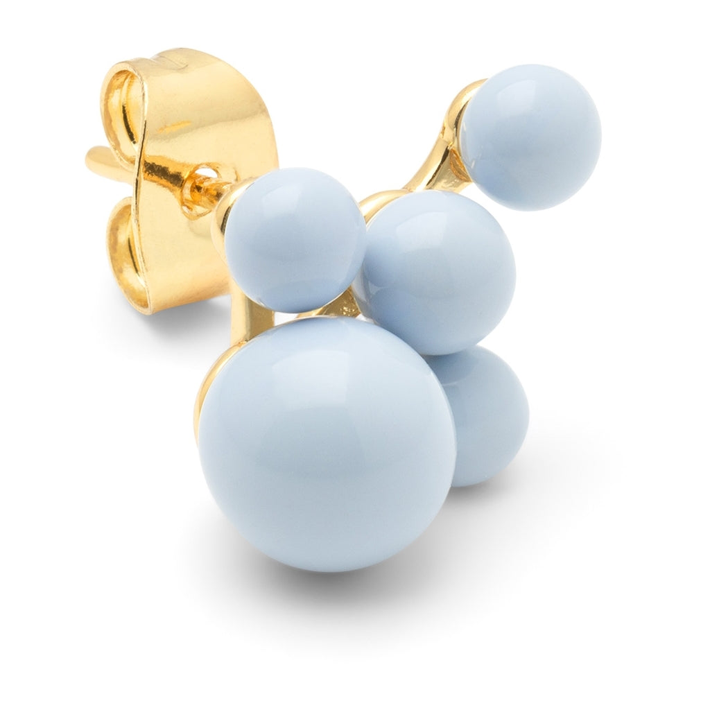 LULU Copenhagen Bouquet Cloud Ohrring 1 stück Ear stud, 1 pcs Skyride Blue