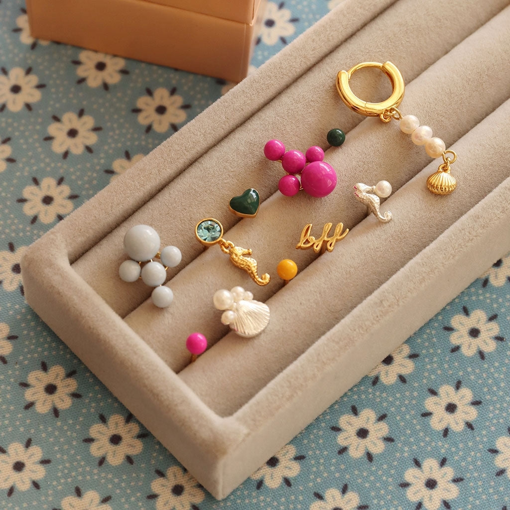 LULU Copenhagen Bouquet Cloud Ohrring 1 stück Ear stud, 1 pcs Skyride Blue