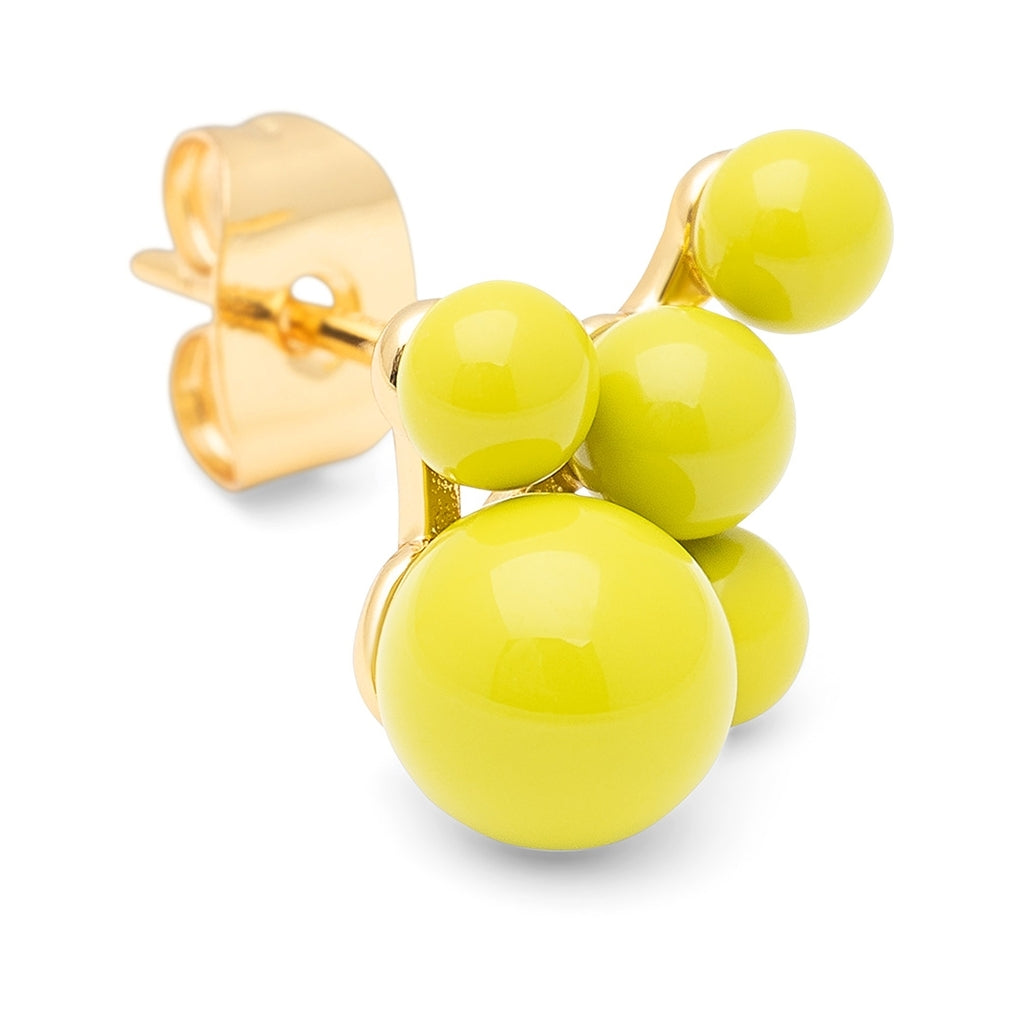 LULU Copenhagen Bouquet Cloud Ohrring 1 stück Ear stud, 1 pcs Wild Lime