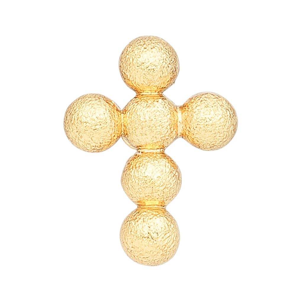 LULU Copenhagen Bouquet Cross 1 stück Ear stud, 1 pcs Vergoldet