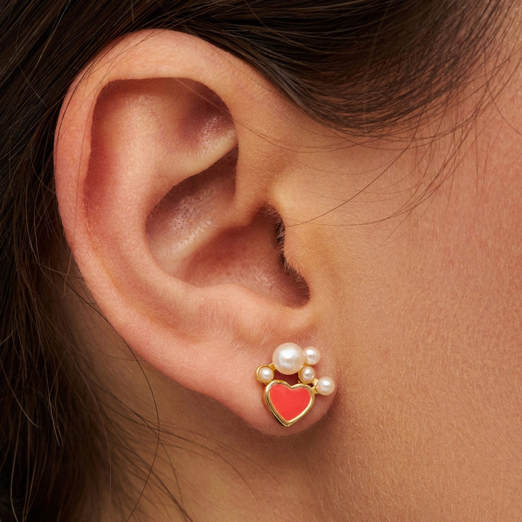 LULU Copenhagen Bouquet Dream Ohrring 1 stück Ear stud, 1 pcs Vergoldet