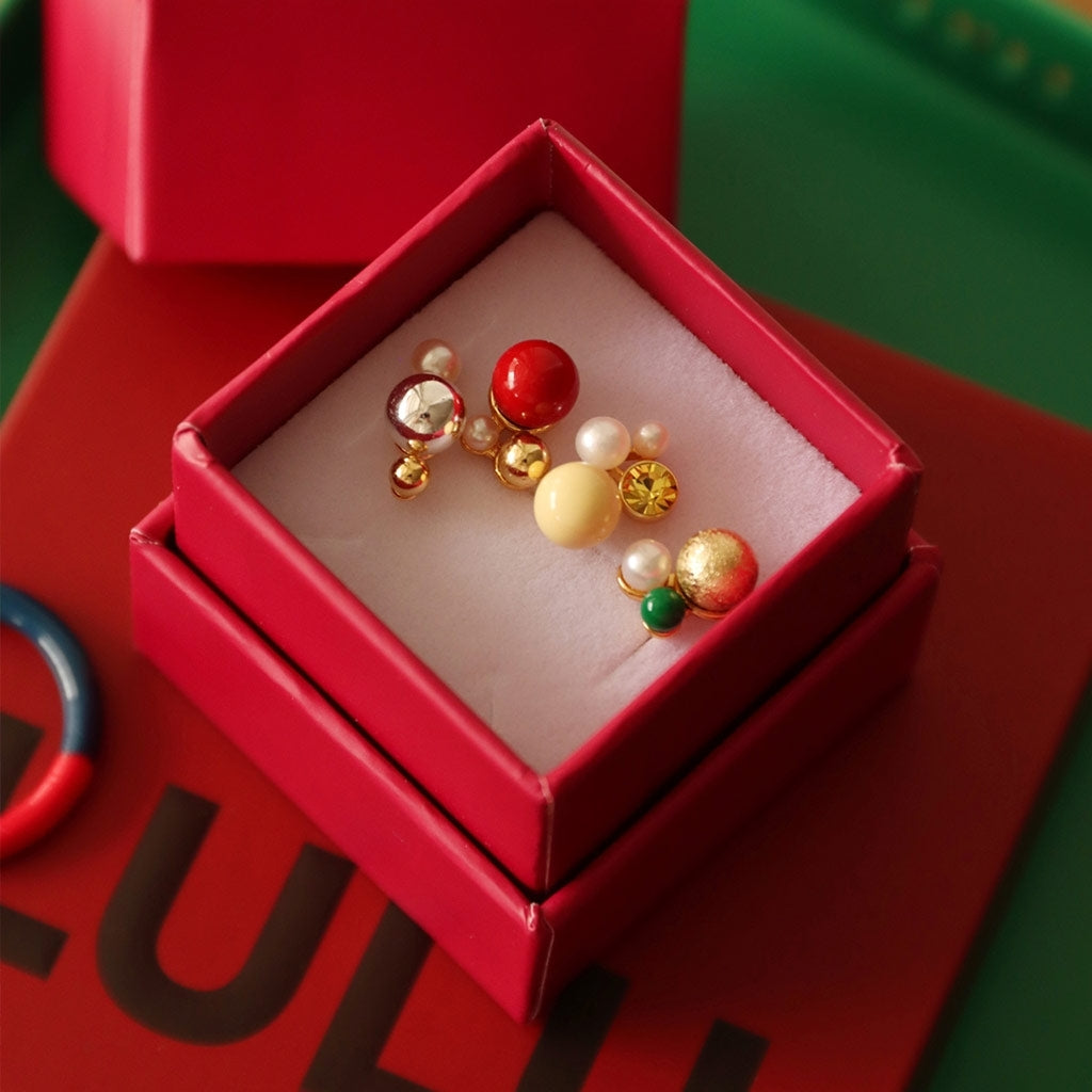 LULU Copenhagen Bouquet Lemon Ohrring 1 stück Ear stud, 1 pcs Vergoldet