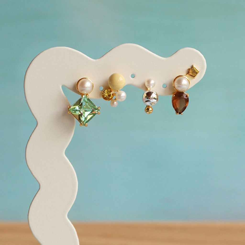 LULU Copenhagen Bouquet Lemon Ohrring 1 stück Ear stud, 1 pcs Vergoldet