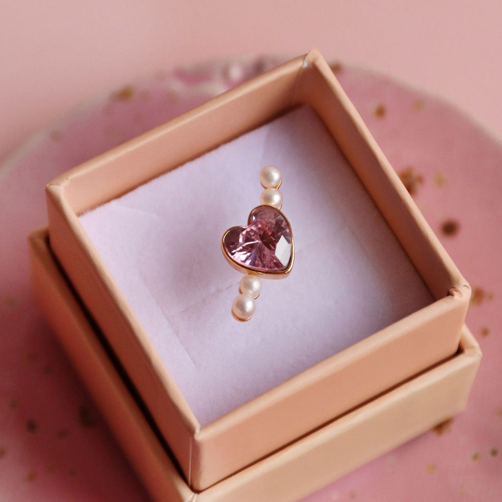 LULU Copenhagen Bouquet Love Ohrring 1 stück Ear stud, 1 pcs Vintage Rose