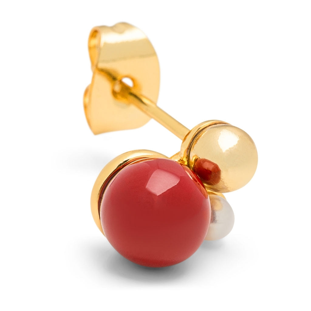 LULU Copenhagen Bouquet The Classic Ohrring 1 stück Ear stud, 1 pcs Vergoldet