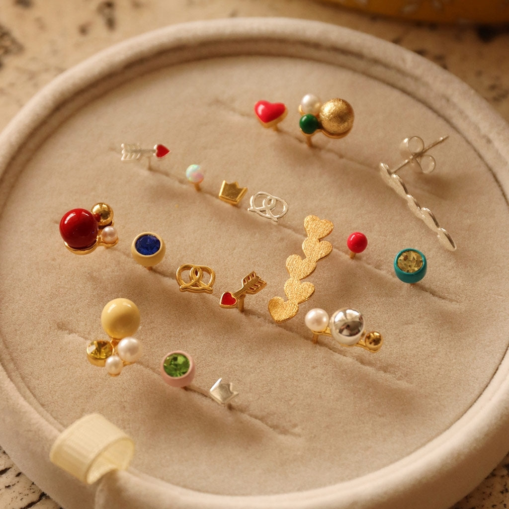LULU Copenhagen Bouquet The Classic Ohrring 1 stück Ear stud, 1 pcs Vergoldet