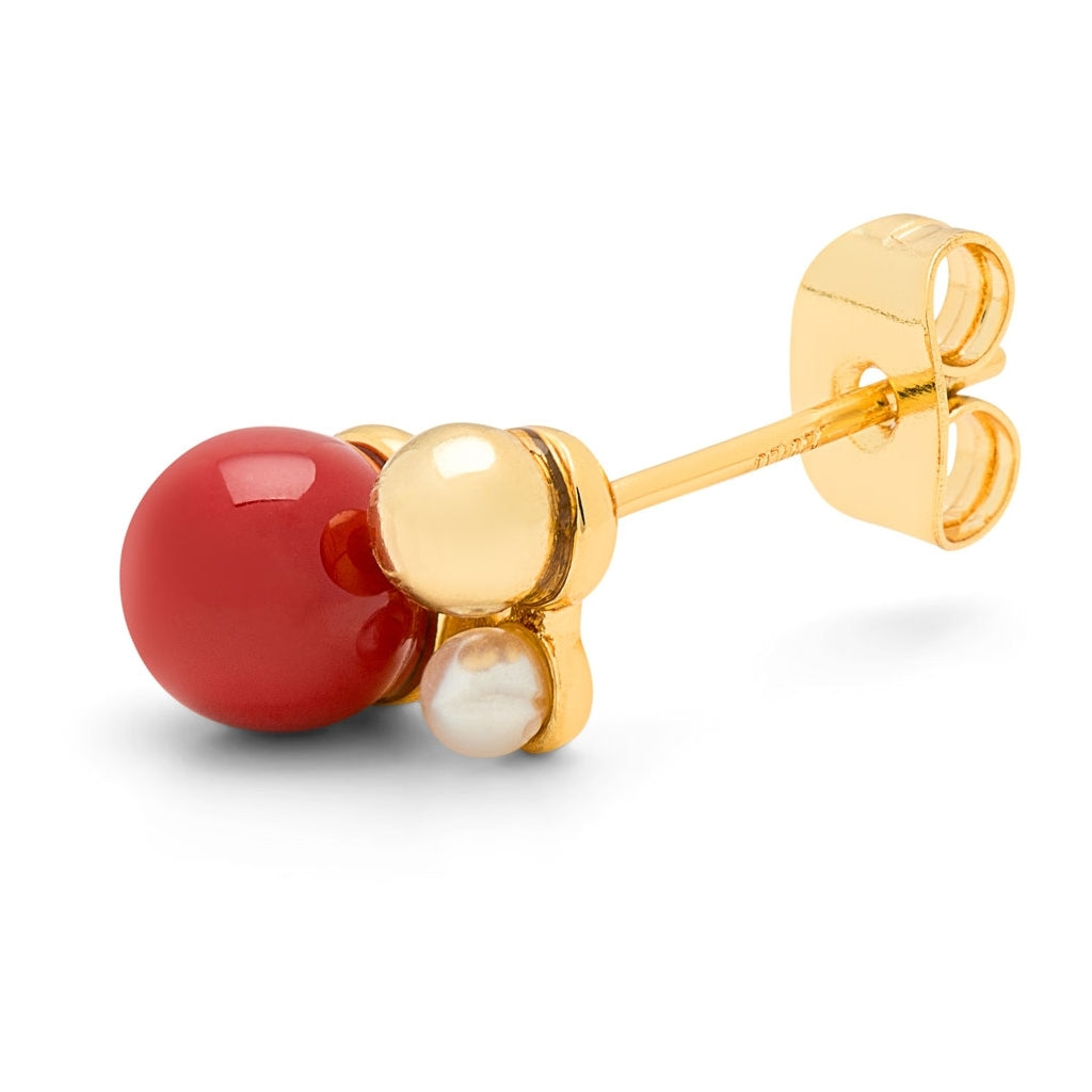 LULU Copenhagen Bouquet The Classic Ohrring 1 stück Ear stud, 1 pcs Vergoldet