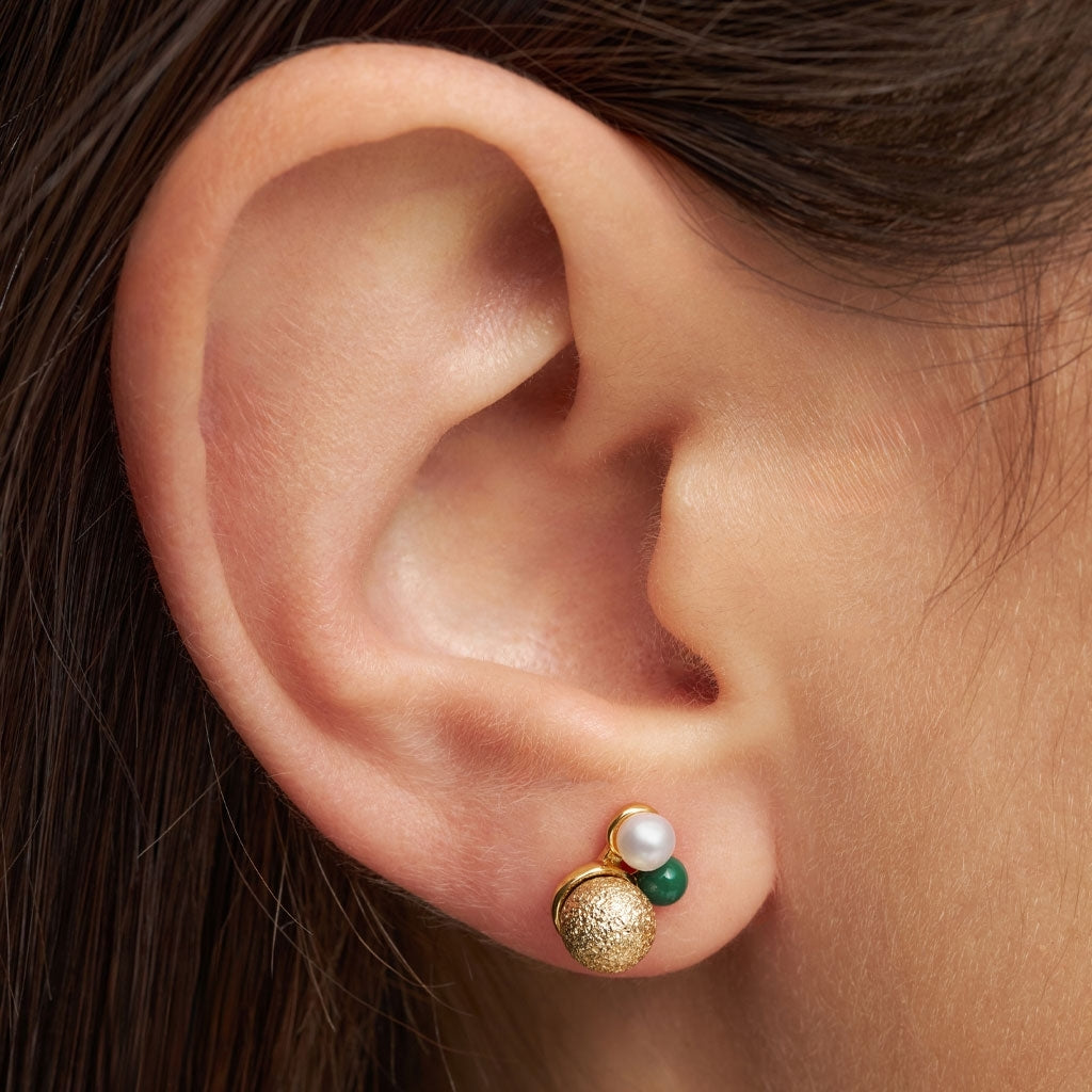 LULU Copenhagen Bouquet The Favorite Ohrring 1 stück Ear stud, 1 pcs Vergoldet