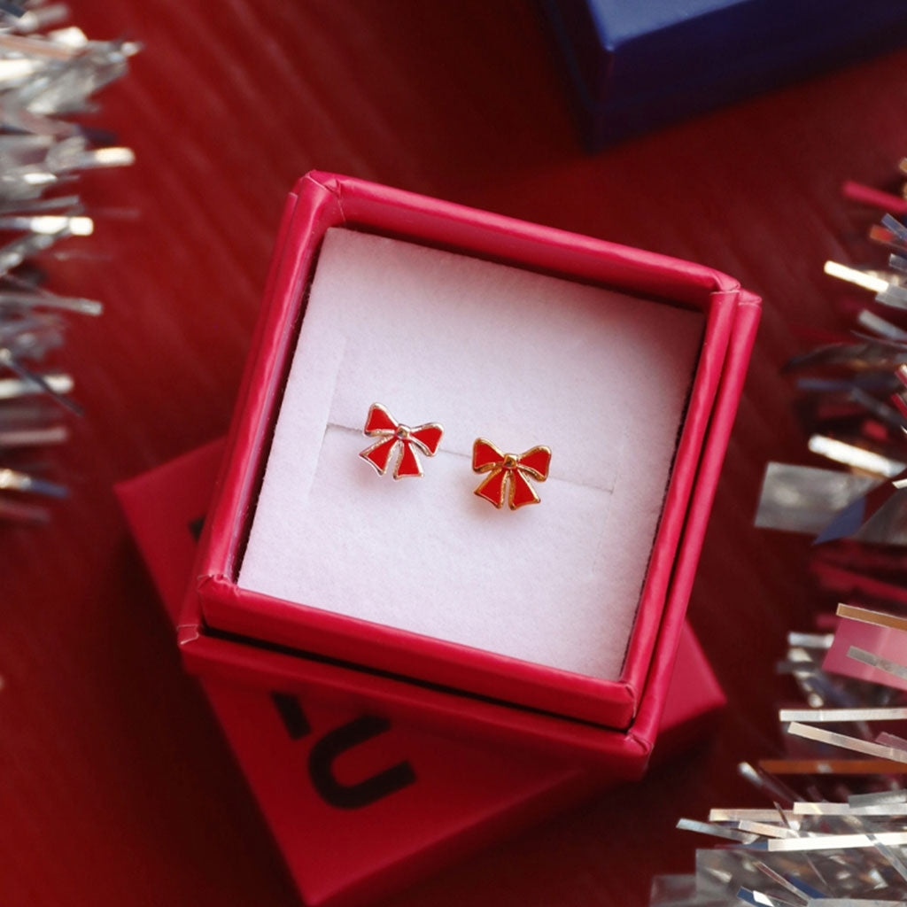 LULU Copenhagen Bow Ohrring 1 stück Ear stud, 1 pcs Silver Plated