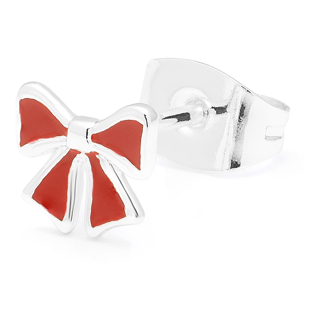 LULU Copenhagen Bow Ohrring 1 stück Ear stud, 1 pcs Silver Plated