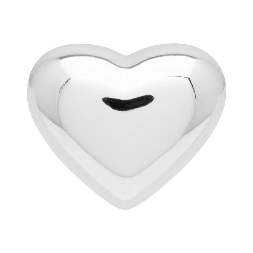 LULU Copenhagen Bubble Heart Ohrring 1 Stück - versilbert Ear stud, 1 pcs Silver Plated