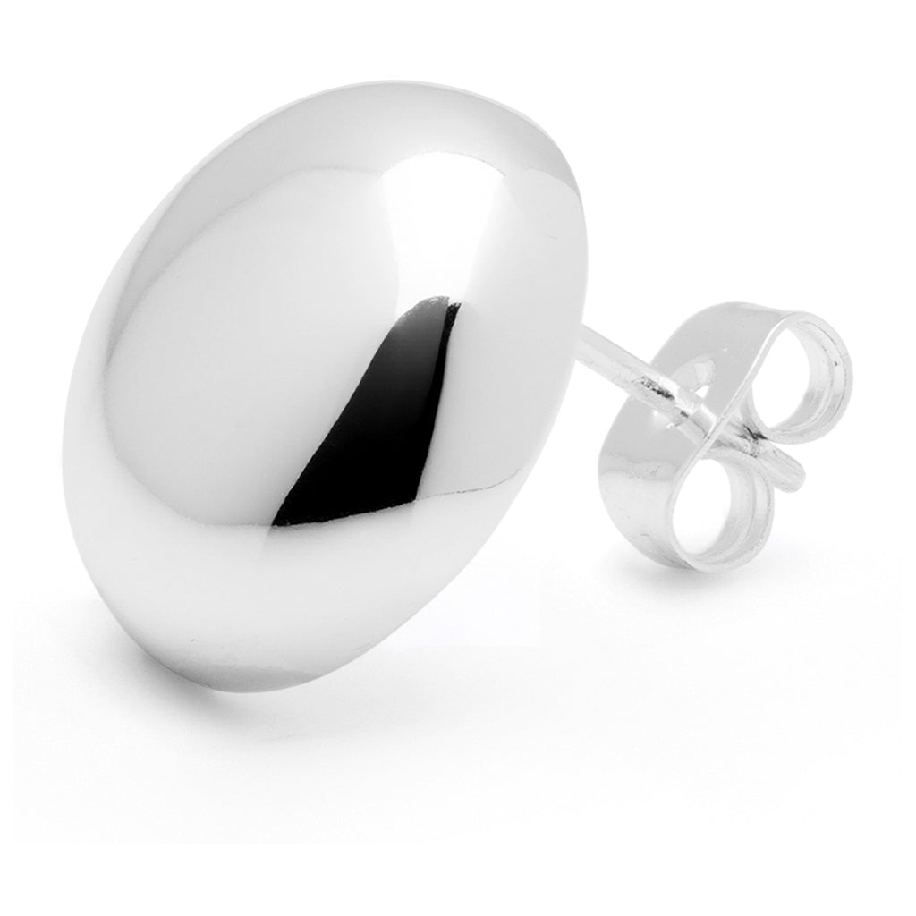LULU Copenhagen Bubble Round Ohrring 1 Stück - versilbert Ear stud, 1 pcs Silver Plated