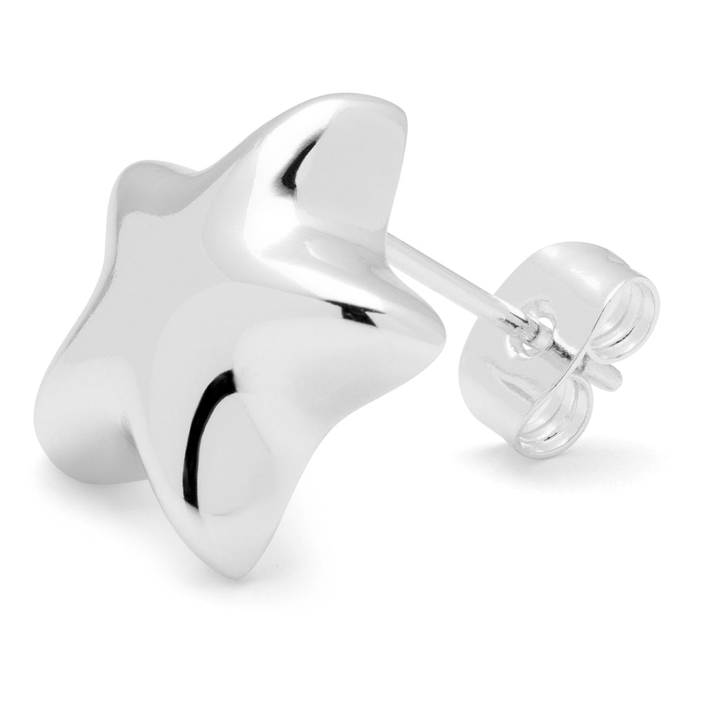 LULU Copenhagen Bubble Star Ohrring 1 Stück - versilbert Ear stud, 1 pcs Silver Plated