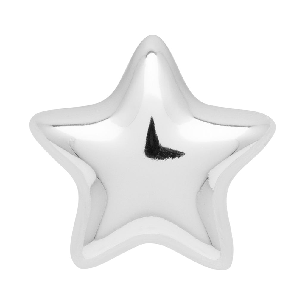 LULU Copenhagen Bubble Star Ohrring 1 Stück - versilbert Ear stud, 1 pcs Silver Plated