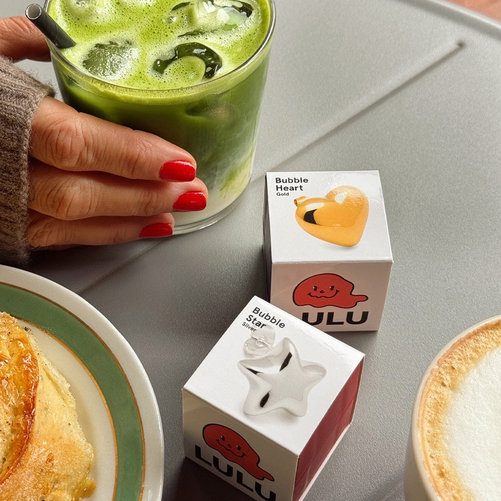 LULU Copenhagen Bubble Star Ohrring 1 Stück - versilbert Ear stud, 1 pcs Silver Plated