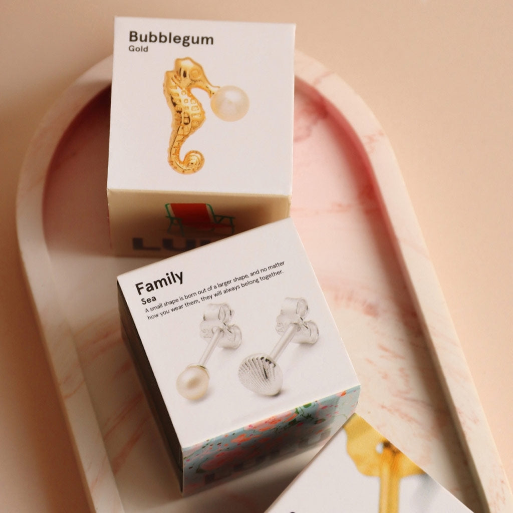 LULU Copenhagen Bubblegum Ohrring 1 stück Ear stud, 1 pcs Vergoldet