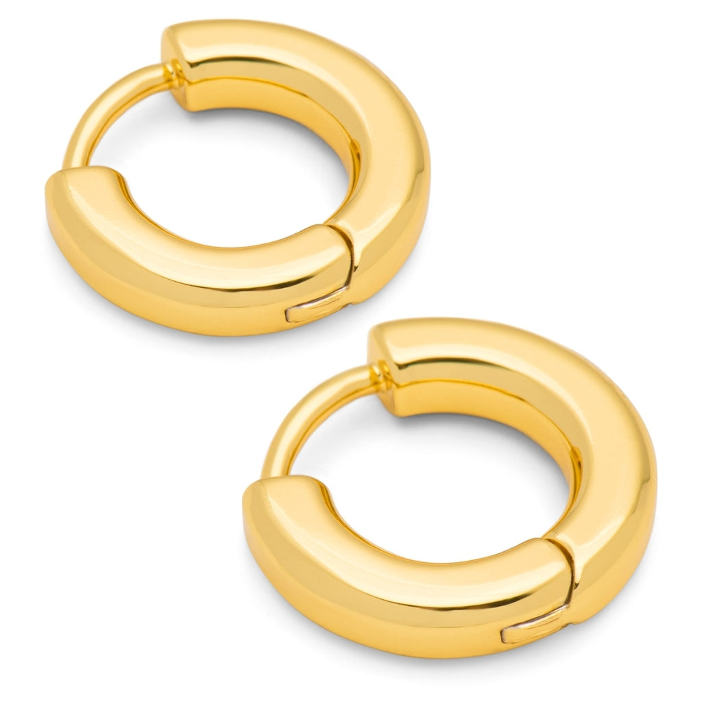 LULU Copenhagen Buckle Hoops Large Paar Hoops Vergoldet