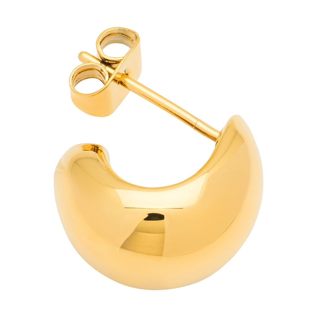 LULU Copenhagen Chunky Drop Hoops paar - vergoldet Hoops Vergoldet