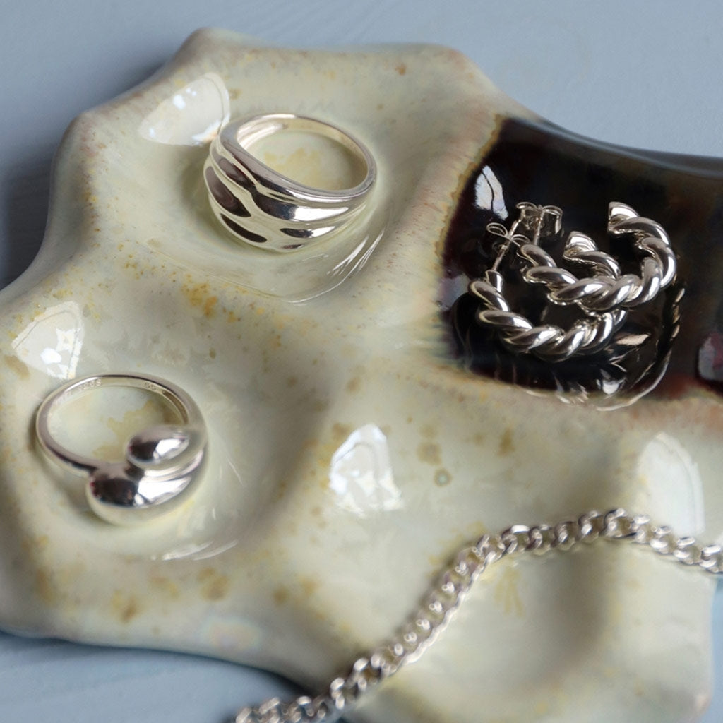 LULU Copenhagen Chunky Silk Ring - Silber Rings Silber