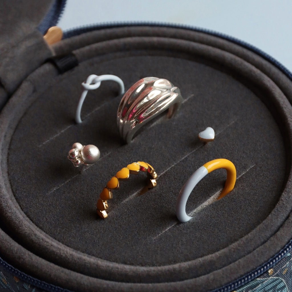 LULU Copenhagen Chunky Silk Ring - Silber Rings Silber