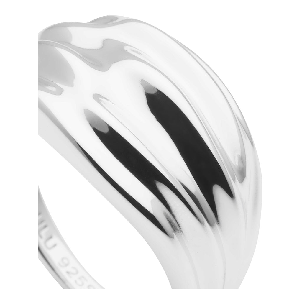 LULU Copenhagen Chunky Silk Ring - Silber Rings Silber