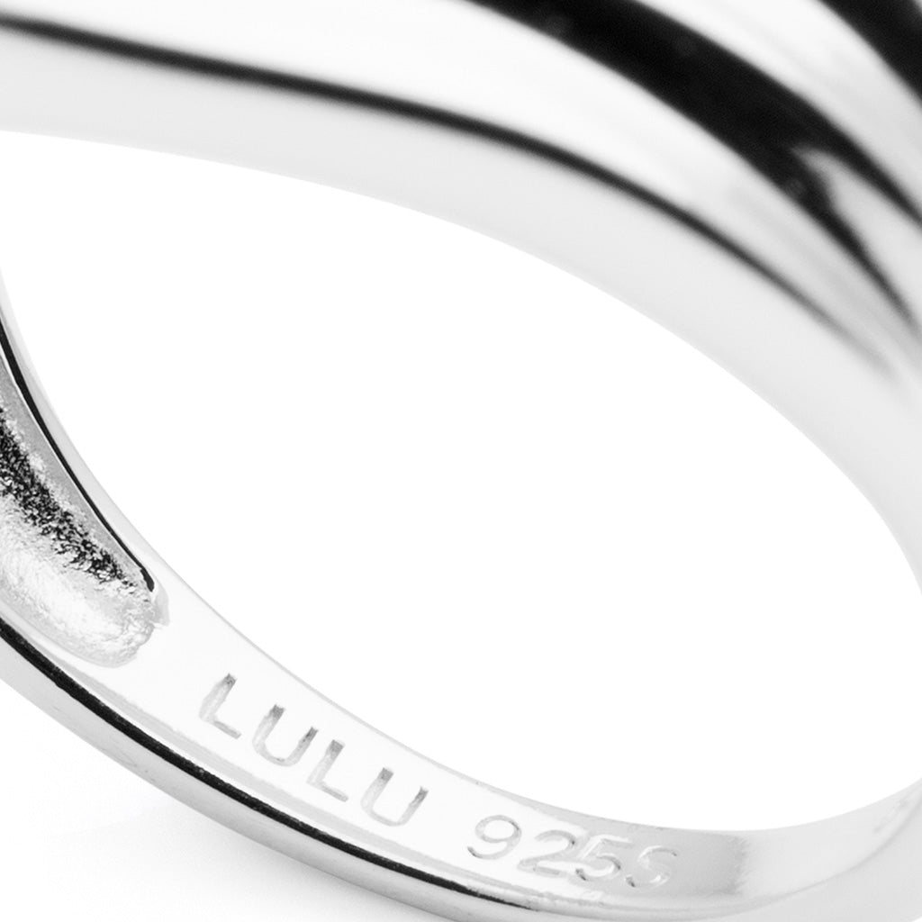 LULU Copenhagen Chunky Silk Ring - Silber Rings Silber