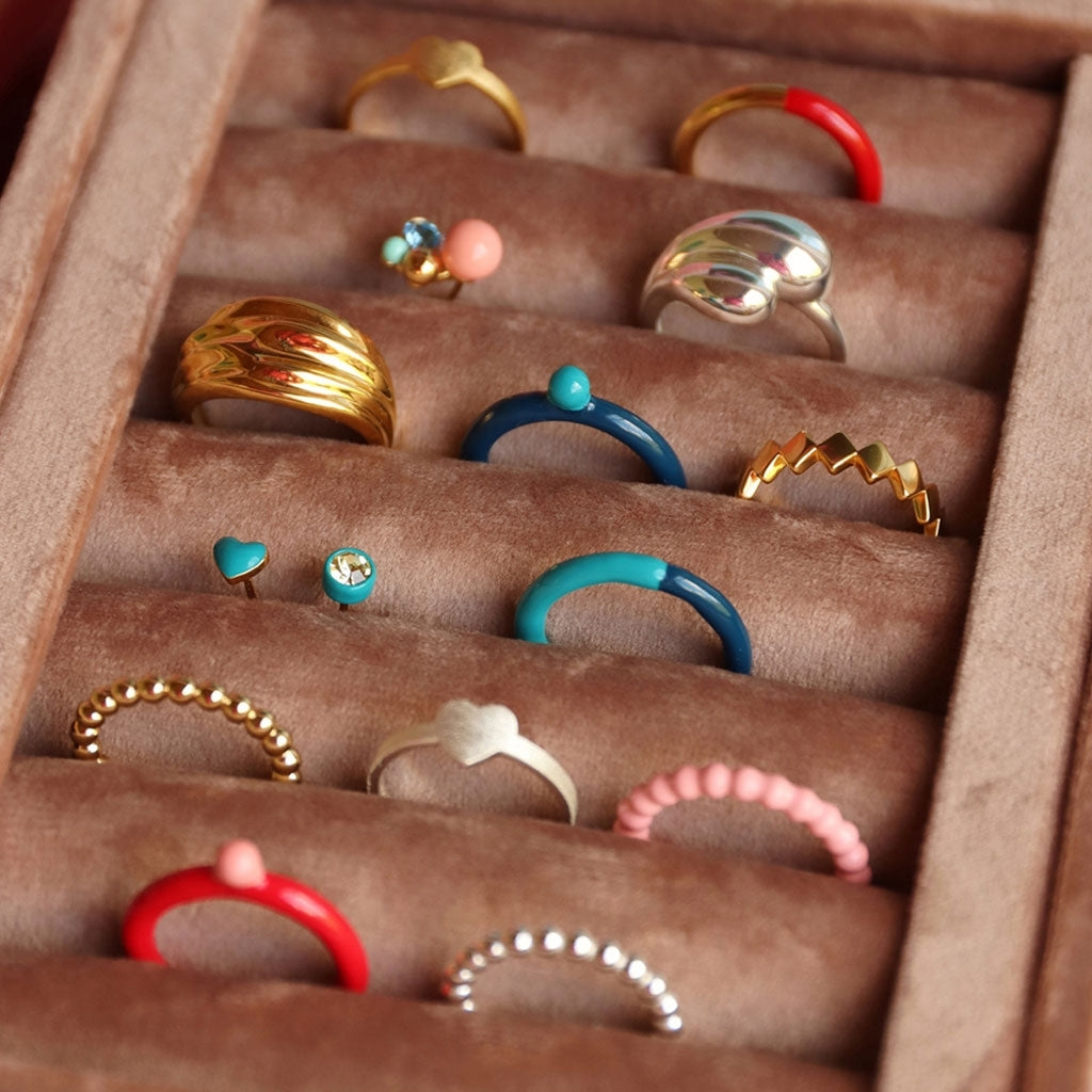 LULU Copenhagen Chunky Silk Ring - vergoldet Rings