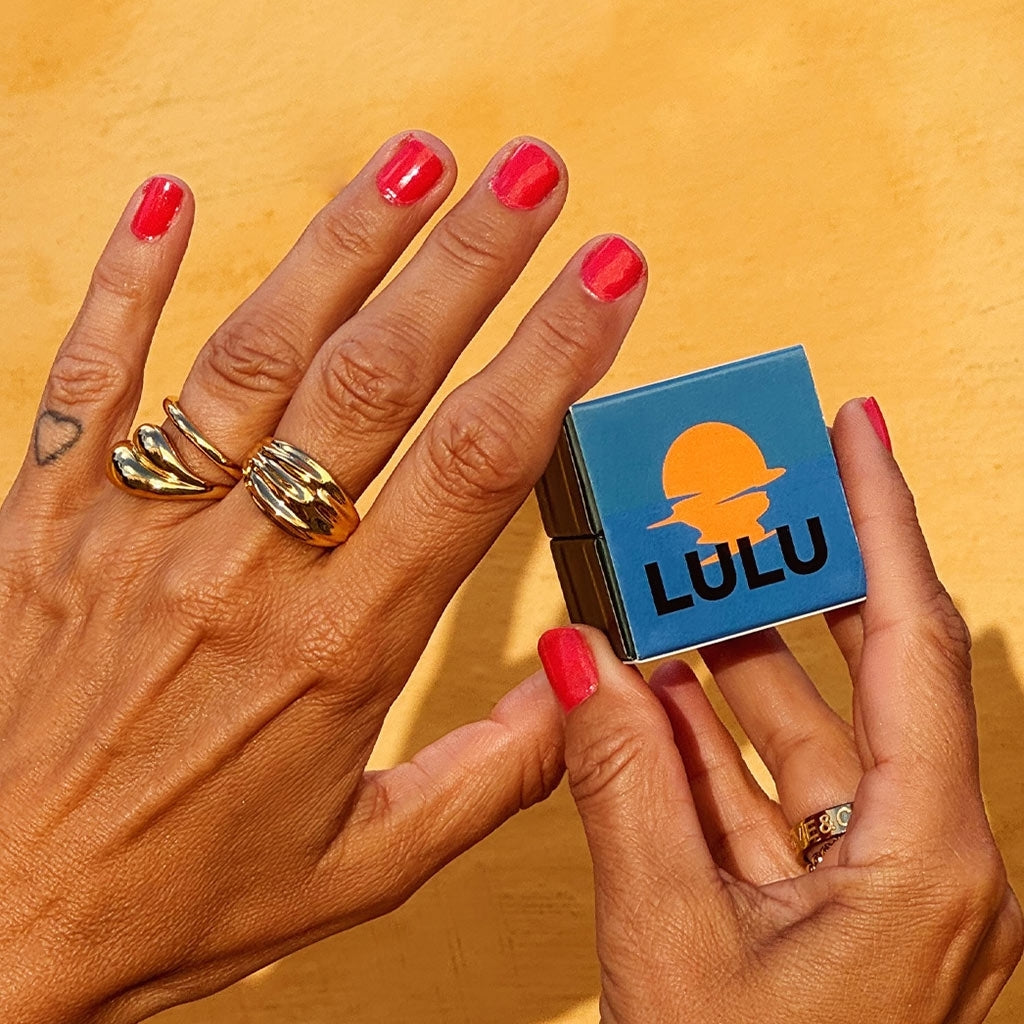 LULU Copenhagen Chunky Soft Drops Ring - vergoldet Rings Vergoldet
