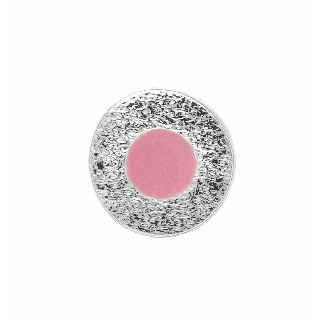 LULU Copenhagen Circle Small Ohrring 1 stück versilbert Ear stud, 1 pcs Pink