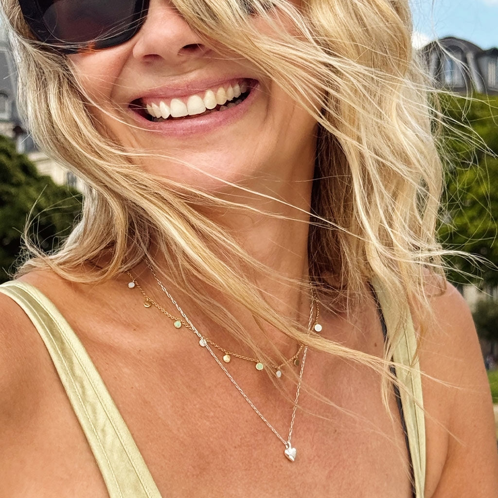 LULU Copenhagen Classic Heart Halskette Silber Necklaces Silber