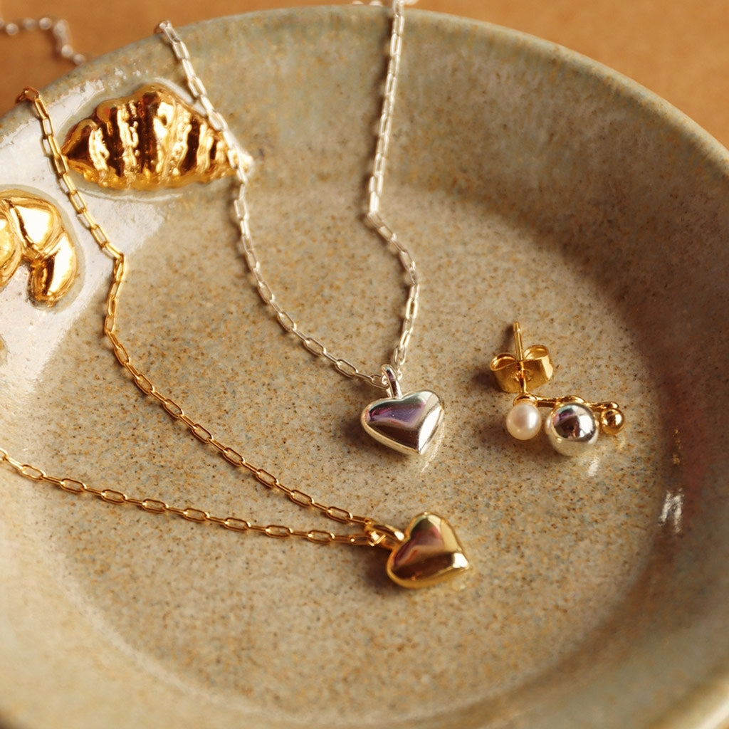 LULU Copenhagen Classic Heart Halskette Vergoldet Necklaces Vergoldet