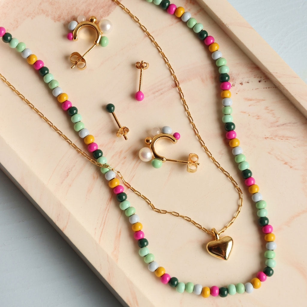 LULU Copenhagen Classic Heart Halskette Vergoldet Necklaces Vergoldet