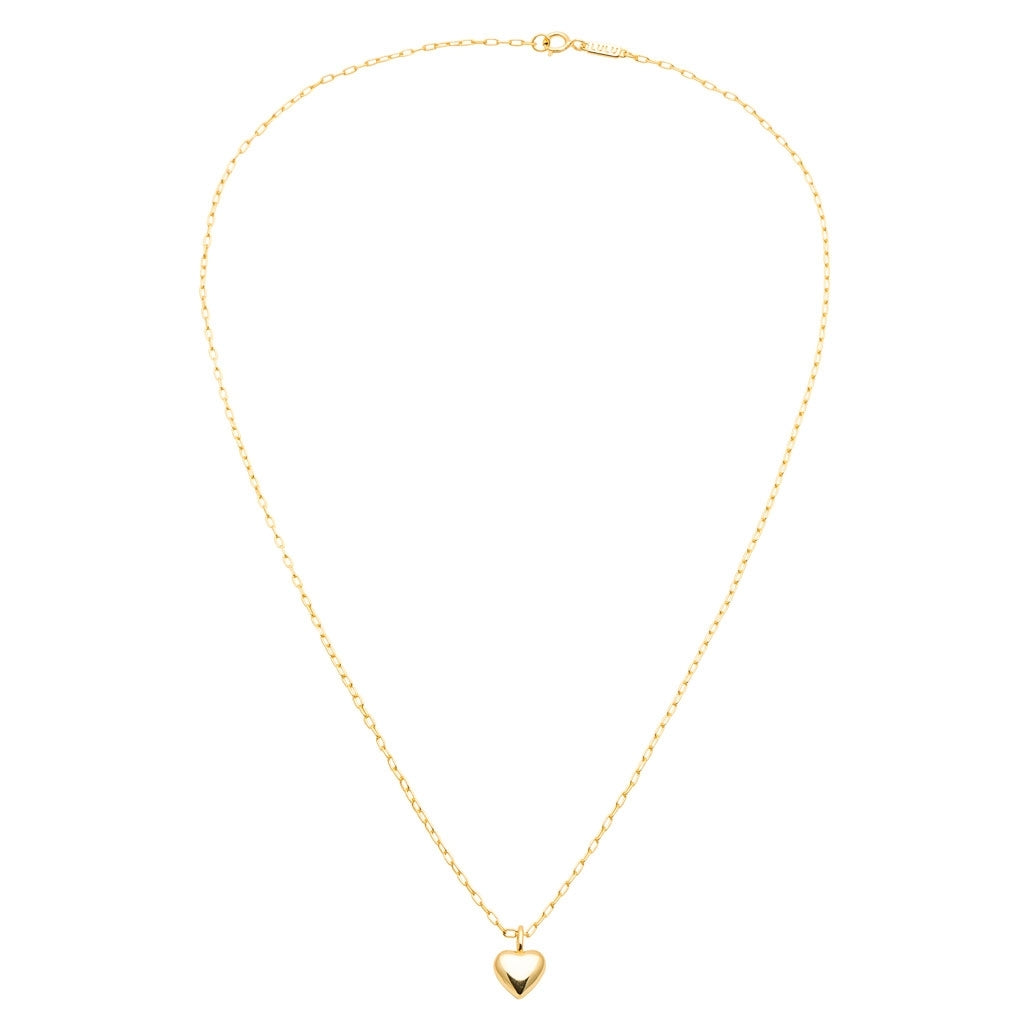 LULU Copenhagen Classic Heart Halskette Vergoldet Necklaces Vergoldet