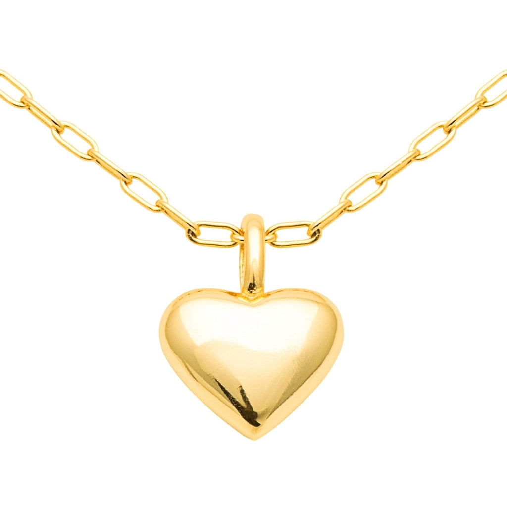 LULU Copenhagen Classic Heart Halskette Vergoldet Necklaces Vergoldet