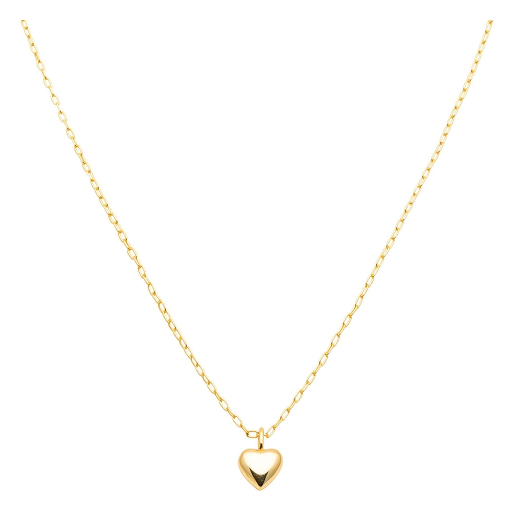 LULU Copenhagen Classic Heart Halskette Vergoldet Necklaces Vergoldet