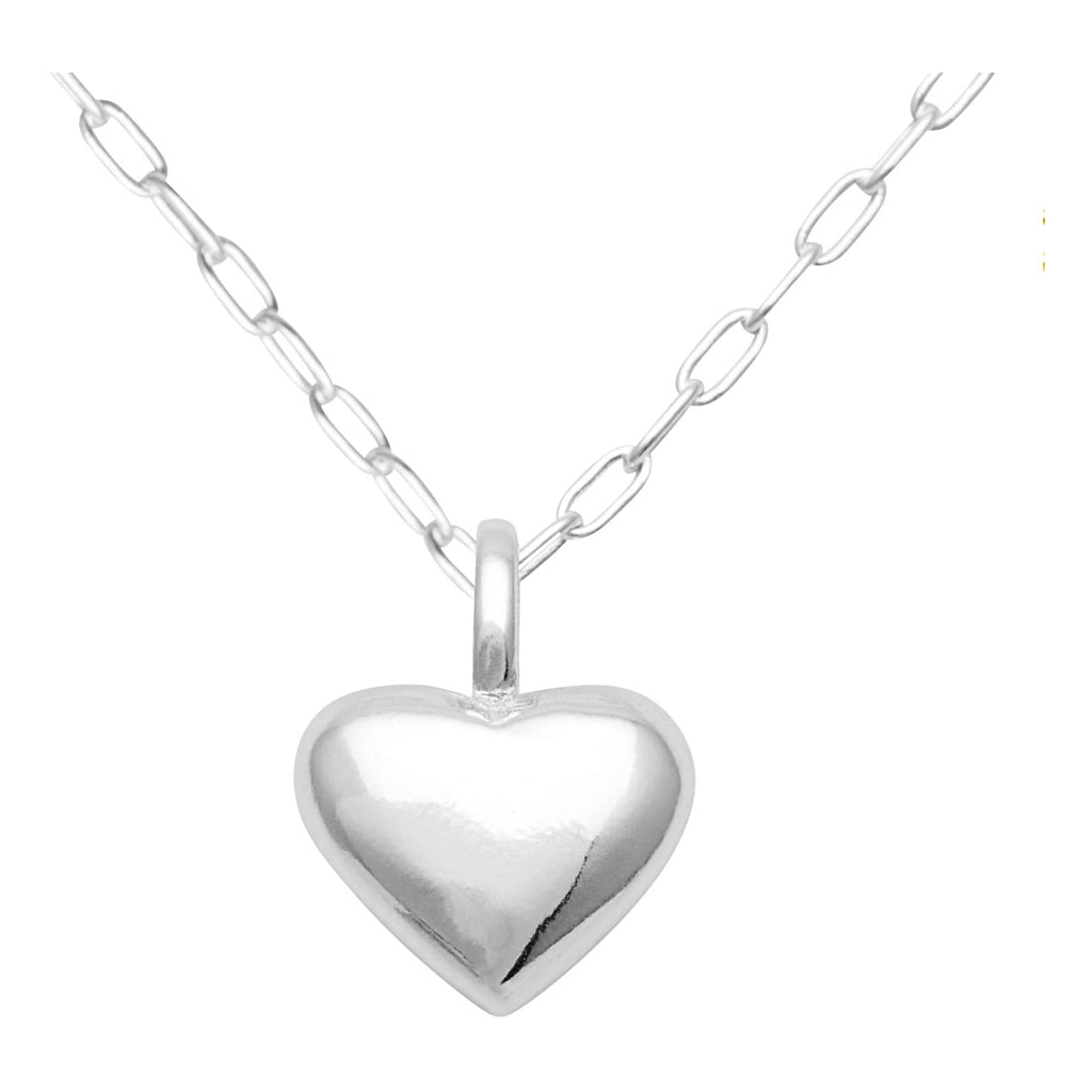 LULU Copenhagen Classic Heart Halskette Silber Necklaces Silber