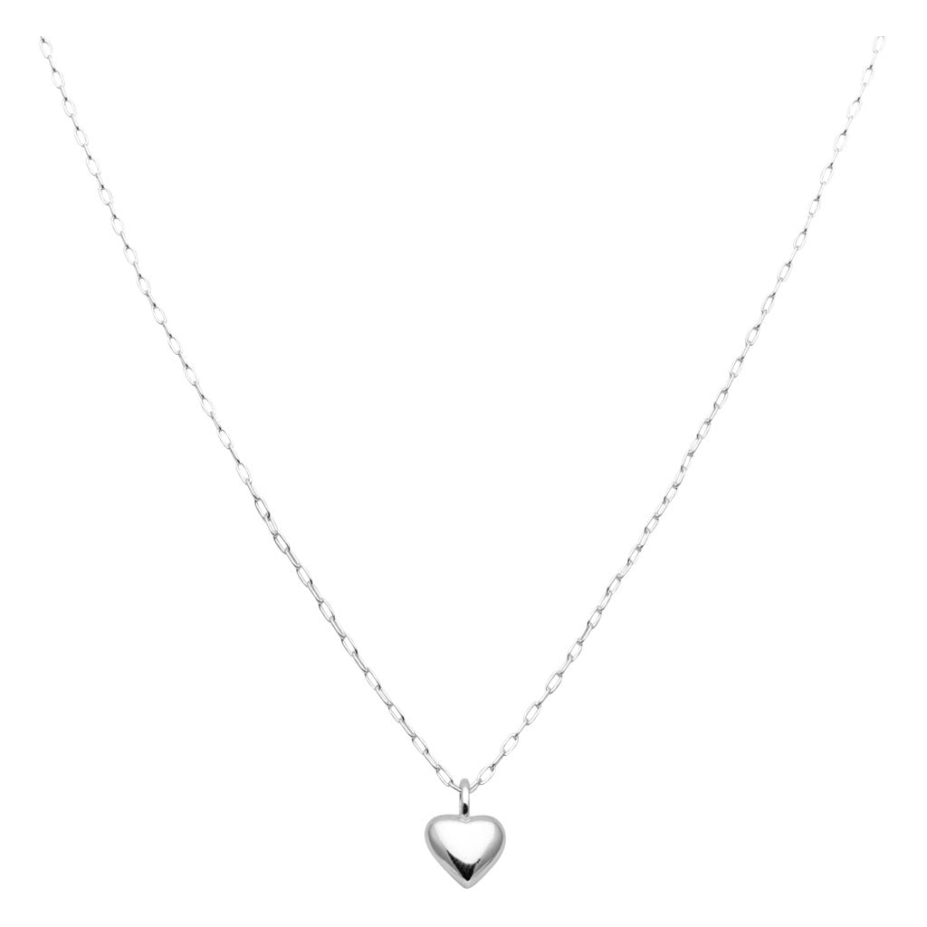 LULU Copenhagen Classic Heart Halskette Silber Necklaces Silber