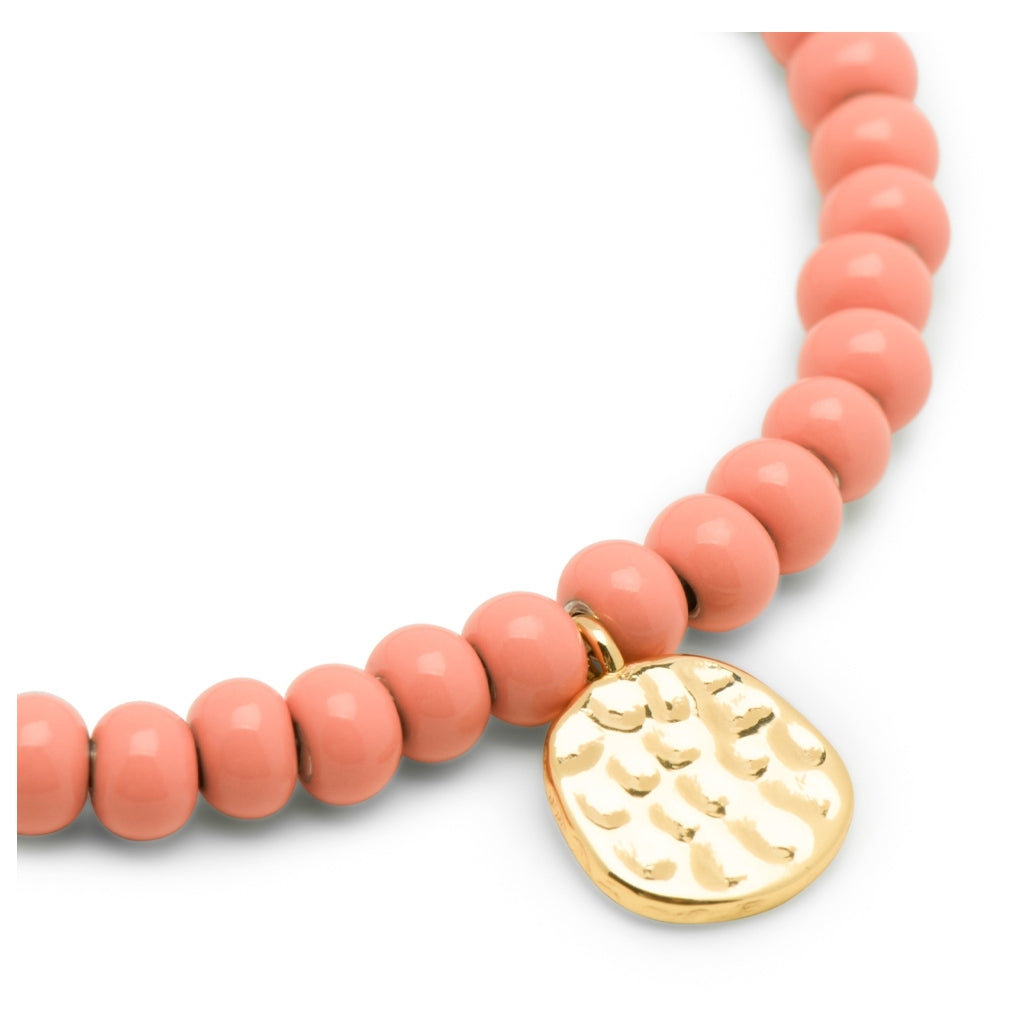 LULU Copenhagen Color Ball Armband Charms vergoldet Bracelets Burnt Coral