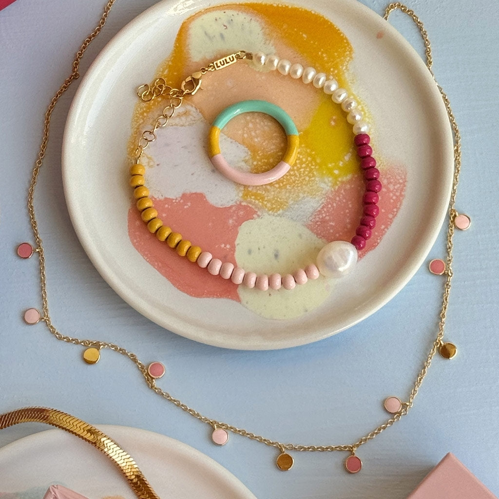 LULU Copenhagen Color Ball Bracelet Pearls vergoldet Bracelets Vergoldet