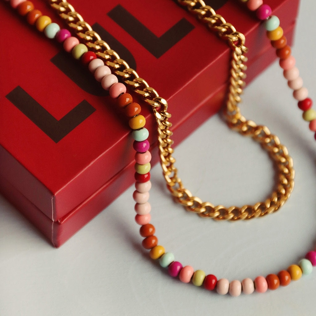 LULU Copenhagen Color Ball Halskette Necklaces Mix