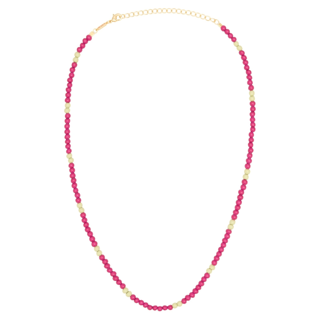 LULU Copenhagen Color Ball Halskette Necklaces Plum/Silk Light Green